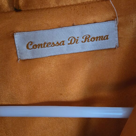 Copper colored silky robe - Picture 5 of 16